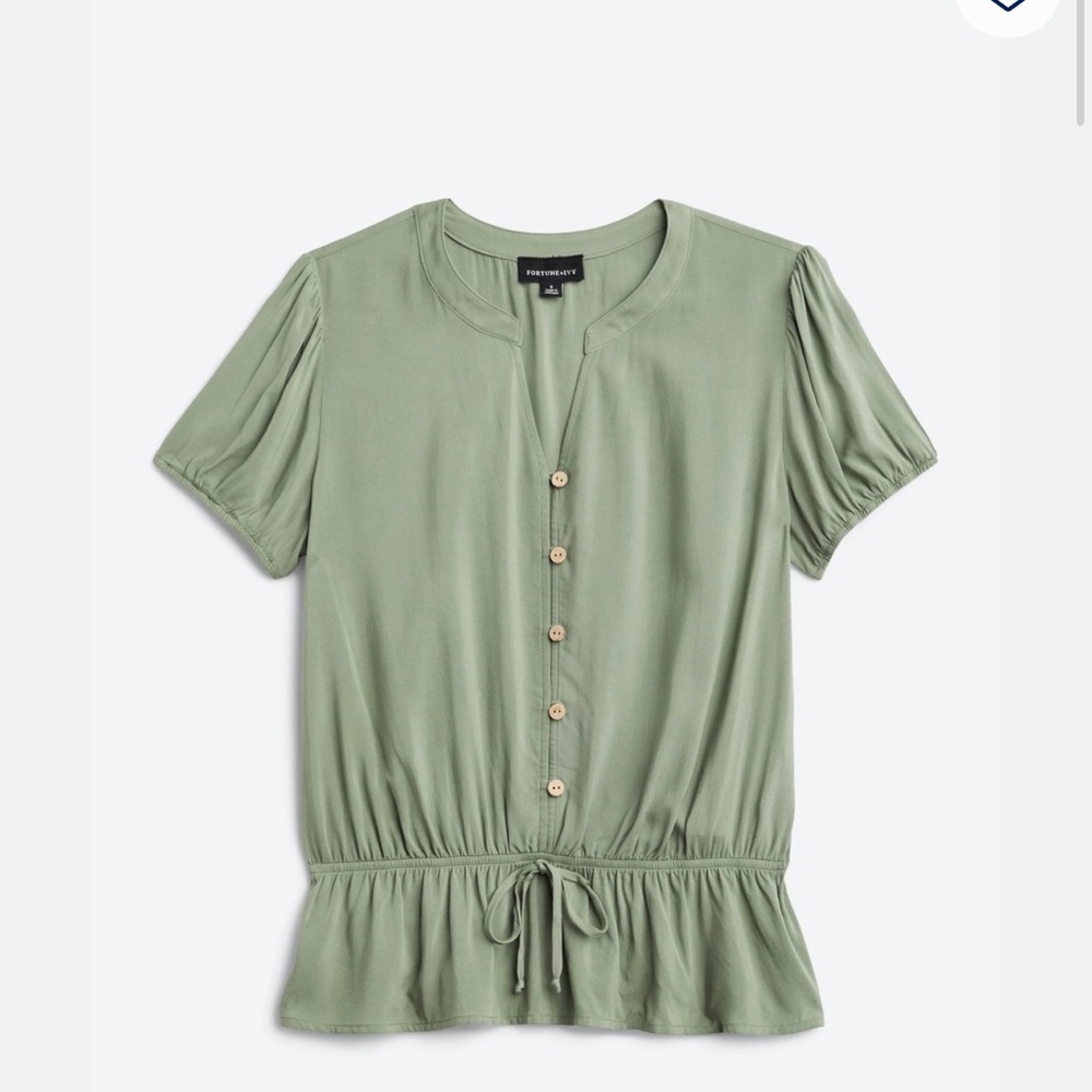Fortune & Ivy Josephine button down top